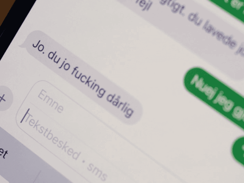 Ubehagelige beskeder